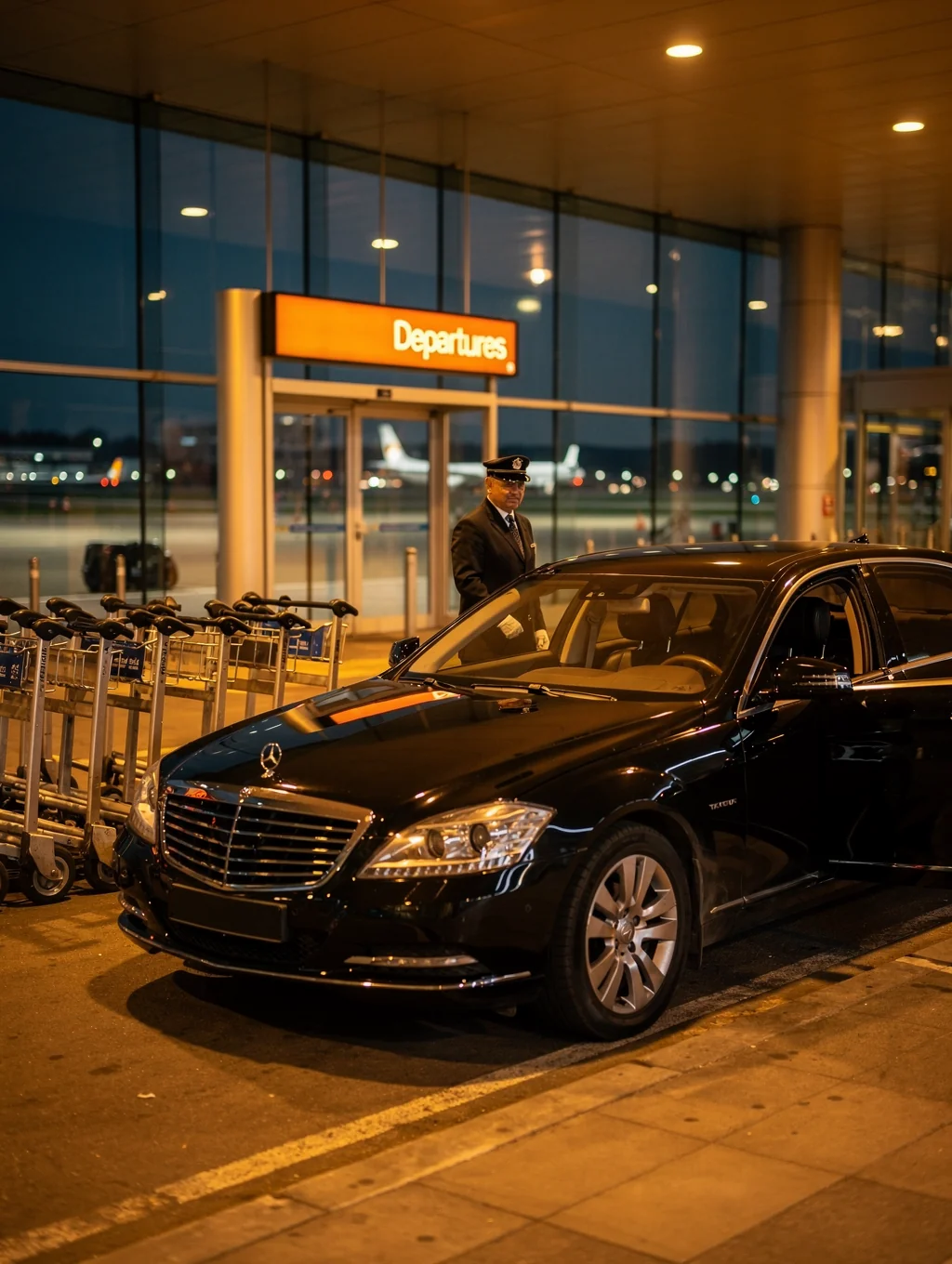 Luxury executive vehicle for airport transfers